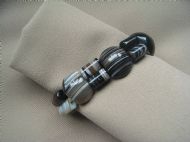 Striped Agate Tube Bracelet